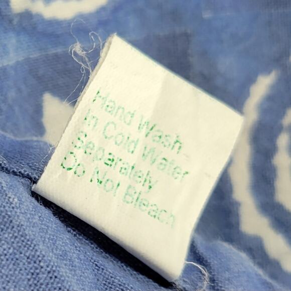 Archana Hanukkah Tablecloth 84" x 60" Blue White Cotton Rectangular Lightweight - Picture 11 of 13